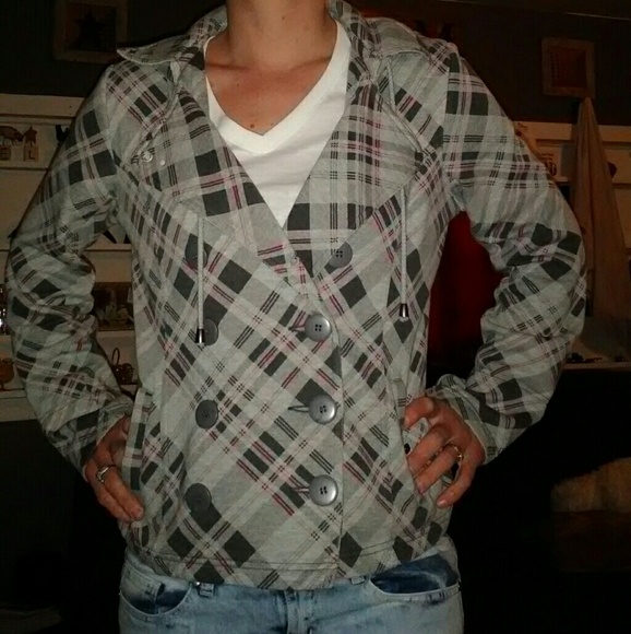 Maurices Jackets & Blazers - Maurices Plaid Spring Jacket Medium